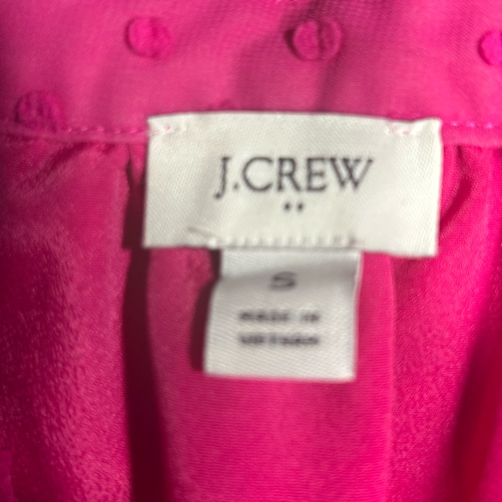 J Crew swiss dot overlay button up size small - Picture 9 of 11